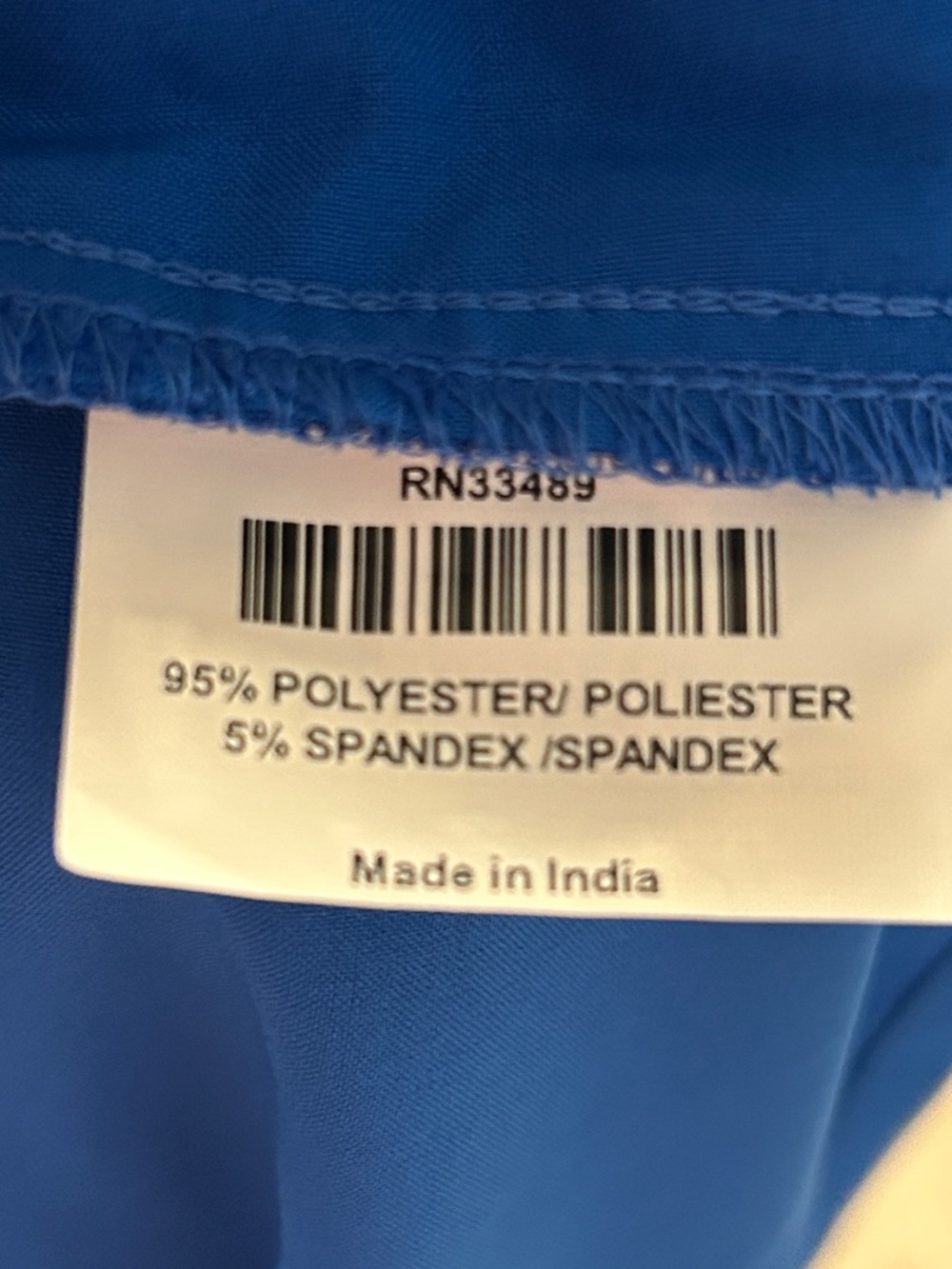 NWT Urbane Performance scrub top Size 4XL Royal Blue Short Sleeve - Picture 5 of 6